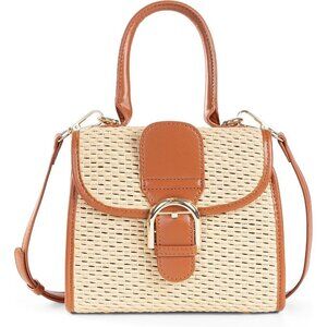 Womens Straw Crossbody Bag Small Handmade Woven Shoulder Messenger Purse